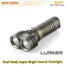 Maxtoch DX21 cabeça dupla visão ampla XML2 U2 LED lanterna LED bateria 26650